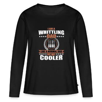 Sculpter papa - T-shirt manches longues Premium bio Femme - noir - Devant - Julia (174cm)
