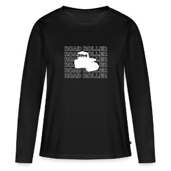 Grande construction de routes à roulettes - T-shirt manches longues Premium bio Femme - noir - Devant - Julia (174cm)