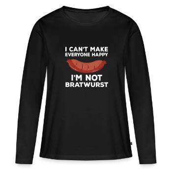 Retro Ferry Vêtements Porte-conteneurs - T-shirt manches longues Premium bio Femme - noir - Devant - Julia (174cm)