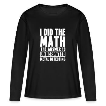 Fun Underwater Metal Diving - Women's Premium Organic Long Sleeve Shirt - black - Front - Julia (174cm)