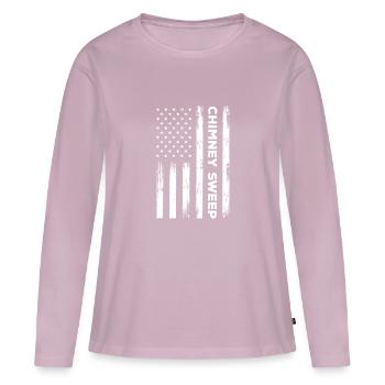 Amerikanischer Schornsteinfeger - Frauen Premium Bio Langarmshirt - Altrosa - Vorne - Julia (174cm)