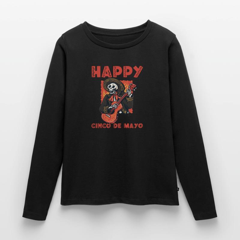 Fröhlicher Cinco De Mayo Frauen Premium Bio Langarmshirt