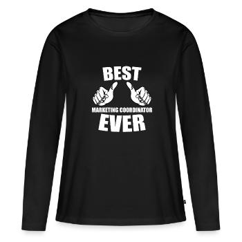 Funny Marketing Coordinator Design - Women's Premium Organic Long Sleeve Shirt - black - Front - Julia (174cm)