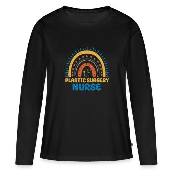 Plastische Chirurgie Krankenschwester - Frauen Premium Bio Langarmshirt - Schwarz - Vorne - Julia (174cm)