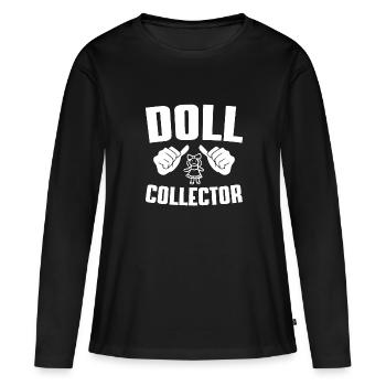 Collectionneurs de poupées - T-shirt manches longues Premium bio Femme - noir - Devant - Julia (174cm)