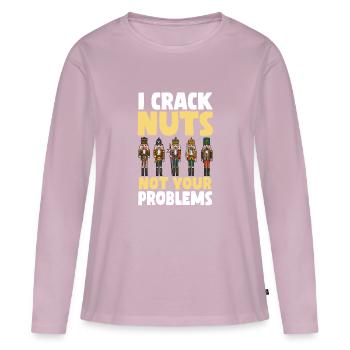 Nutcracker Saying - Women's Premium Organic Long Sleeve Shirt - dusky pink - Front - Julia (174cm)