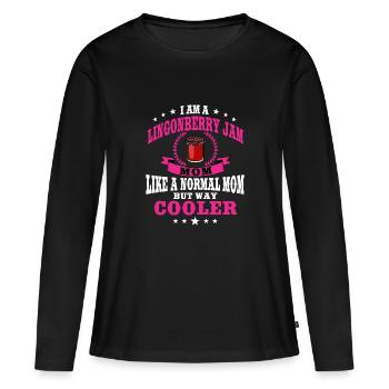 CranberrymCranberry Jam Mom - Women's Premium Organic Long Sleeve Shirt - black - Front - Julia (174cm)