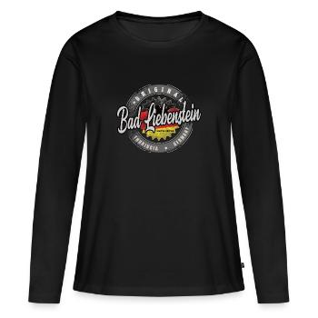 Allemagne d’origine Thuringe Bad Liebenstein - T-shirt manches longues Premium bio Femme - noir - Devant - Julia (174cm)