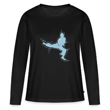 martial Arts - Women's Premium Organic Long Sleeve Shirt - black - Front - Julia (174cm)