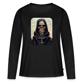 Mort! - T-shirt manches longues Premium bio Femme - noir - Devant - Julia (174cm)