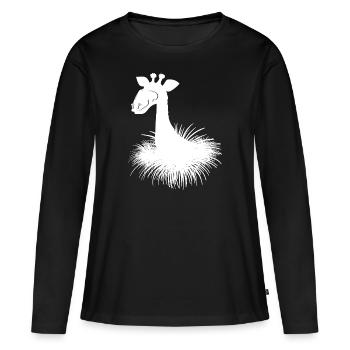Safari Zoo Animal Safari Zoo - T-shirt manches longues Premium bio Femme - noir - Devant - Julia (174cm)