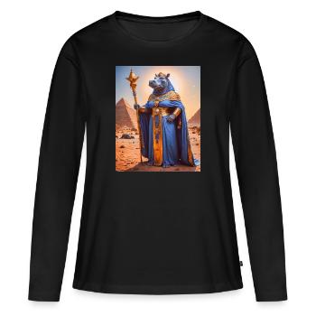 Ammit, bête monstrueuse, attendant par les écailles de j - T-shirt manches longues Premium bio Femme - noir - Devant - Julia (174cm)