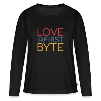 Data Science Scrum Team first byte Agile Admin - Women's Premium Organic Long Sleeve Shirt - black - Front - Julia (174cm)
