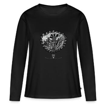 Cuddle dans la grotte de Coma - Les gardiens d'Orbis - T-shirt manches longues Premium bio Femme - noir - Devant - Julia (174cm)
