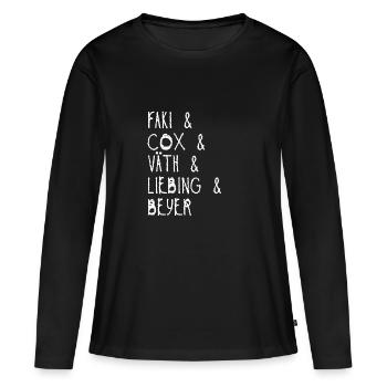 Techno Design DJ’s Cadeau Idée - T-shirt manches longues Premium bio Femme - noir - Devant - Julia (174cm)