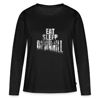 Downhill Gift Downhiller chemise - T-shirt manches longues Premium bio Femme - noir - Devant - Julia (174cm)