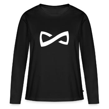Infini - Infini - T-shirt manches longues Premium bio Femme - noir - Devant - Julia (174cm)