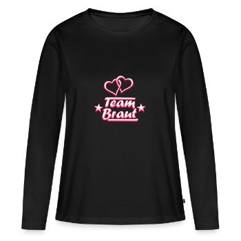 Team bride - Women's Premium Organic Long Sleeve Shirt - black - Front - Julia (174cm)