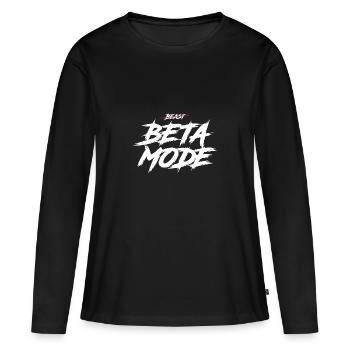 Mode bêta - T-shirt manches longues Premium bio Femme - noir - Devant - Julia (174cm)