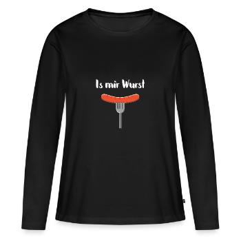 Is me sausage - Women's Premium Organic Long Sleeve Shirt - black - Front - Julia (174cm)