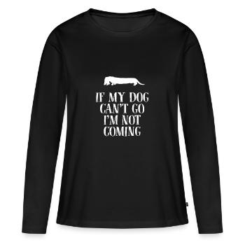 Dogs Dog - Women's Premium Organic Long Sleeve Shirt - black - Front - Julia (174cm)