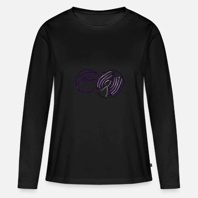 Rotkohl - Frauen Premium Bio Langarmshirt - Schwarz