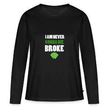 Argent -Argent - T-shirt manches longues Premium bio Femme - noir - Devant - Julia (174cm)