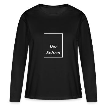 The Scream Munch Eduard Expressionnisme photo artistique - T-shirt manches longues Premium bio Femme - noir - Devant - Julia (174cm)