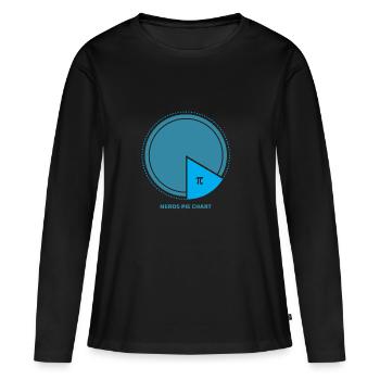 pi - T-shirt manches longues Premium bio Femme - noir - Devant - Julia (174cm)
