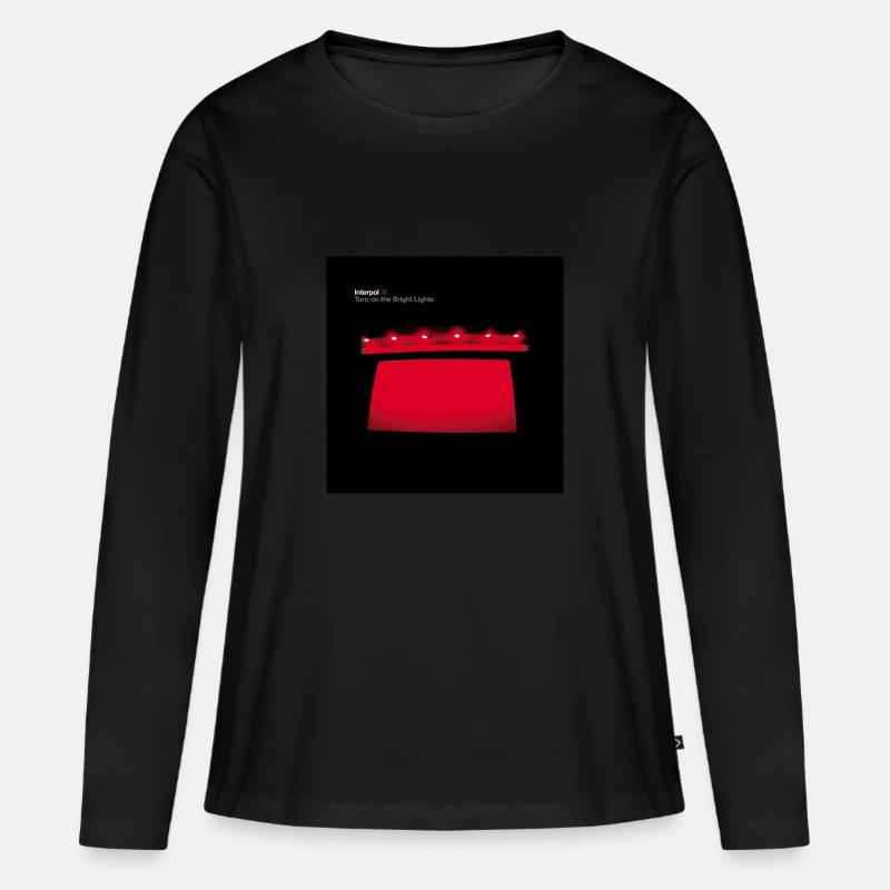 Interpol - Frauen Premium Bio Langarmshirt - Schwarz