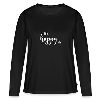 Proverbes - T-shirt manches longues Premium bio Femme - noir - Devant - Julia (174cm)