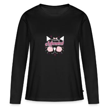 BRAUT JUNGGESELLINNENABSCHIED T-SHIRT LUSTIGE IDEE - Frauen Premium Bio Langarmshirt - Schwarz - Vorne - Julia (174cm)