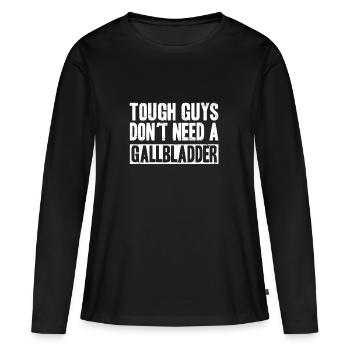 Cholecystektomie- Gallenblasen Operation Shirt - Frauen Premium Bio Langarmshirt - Schwarz - Vorne - Julia (174cm)