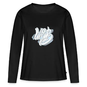 No limits - Frauen Premium Bio Langarmshirt - Schwarz - Vorne - Julia (174cm)