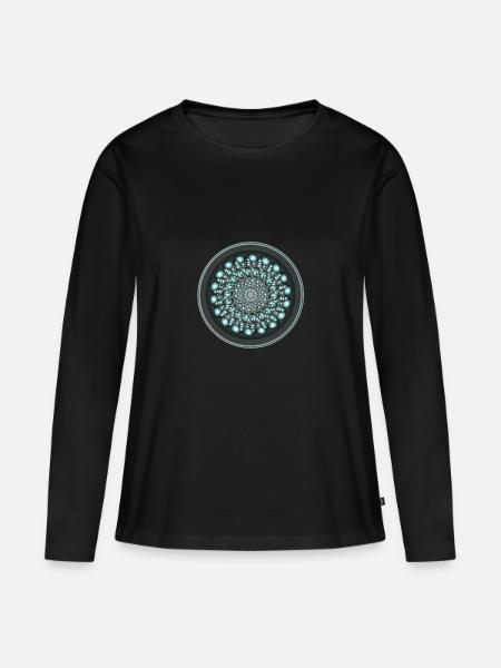 Space - Frauen Premium Bio Langarmshirt - Schwarz