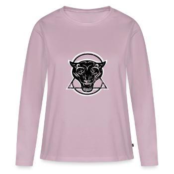 panther - Women's Premium Organic Long Sleeve Shirt - dusky pink - Front - Julia (174cm)