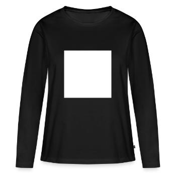 Square - Women's Premium Organic Long Sleeve Shirt - black - Front - Julia (174cm)