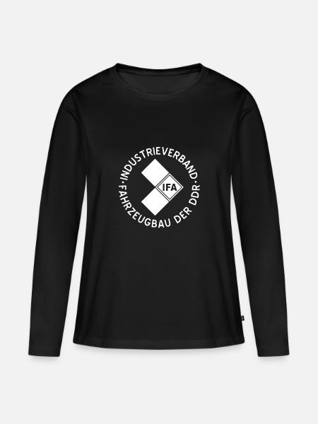 IFA weiss - Frauen Premium Bio Langarmshirt - Schwarz