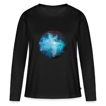 sternzeichen Widder - Frauen Premium Bio Langarmshirt - Schwarz - Vorne - Julia (174cm)