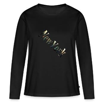 New York City SKYLINE NY - T-shirt manches longues Premium bio Femme - noir - Devant - Julia (174cm)