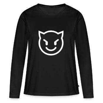 Diables - T-shirt manches longues Premium bio Femme - noir - Devant - Julia (174cm)