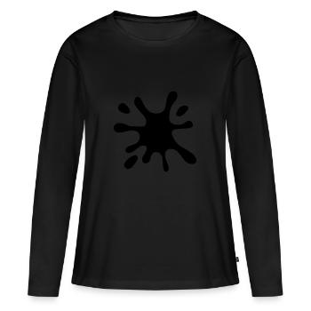 place - T-shirt manches longues Premium bio Femme - noir - Devant - Julia (174cm)