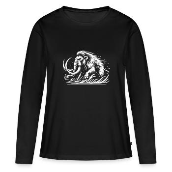 Le design rageur de Mammut pour les amateurs de la préhistoire - T-shirt manches longues Premium bio Femme - noir - Devant - Julia (174cm)