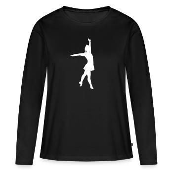 Karneval Garde Tanzen Fasching Fasenacht - Frauen Premium Bio Langarmshirt - Schwarz - Vorne - Julia (174cm)