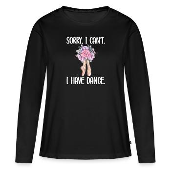 Cadeau de danseuse de ballet ballerine danseuse de ballet - T-shirt manches longues Premium bio Femme - noir - Devant - Julia (174cm)