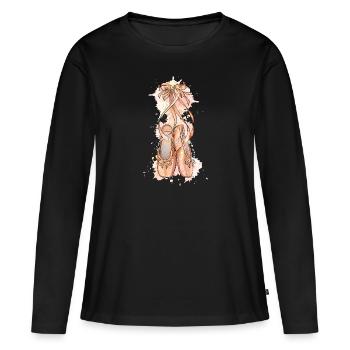 Cadeau de danseuse de ballet ballerine danseuse de ballet - T-shirt manches longues Premium bio Femme - noir - Devant - Julia (174cm)