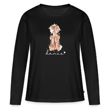 Cadeau de danseuse de ballet ballerine danseuse de ballet - T-shirt manches longues Premium bio Femme - noir - Devant - Julia (174cm)