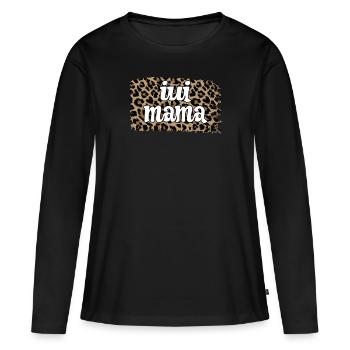 Stolze IUI Mama IUI Intrauterine Insemination Mama - Frauen Premium Bio Langarmshirt - Schwarz - Vorne - Julia (174cm)