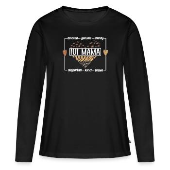 Stolze IUI Mama IUI Intrauterine Insemination Mama - Frauen Premium Bio Langarmshirt - Schwarz - Vorne - Julia (174cm)