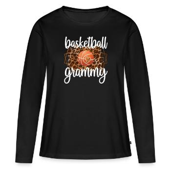 Grammy Grandma Par Basketteur Basketball Grammy - T-shirt manches longues Premium bio Femme - noir - Devant - Julia (174cm)